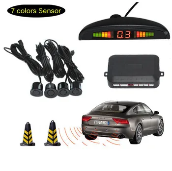 DC12V LED Car Parking Sensor Monitor Auto Reverse Backup Radar Detector System + LED Display + 4 Sensors + 7 Colors to Choose
DC12V LED Car Parking Sensor Monitor Auto Reverse Backup Radar Detector System + LED Display + 4 Sensors + 7 Colors to Choose
