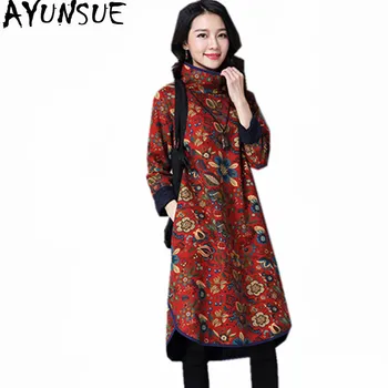 AYUNSUE 2020 New Red Loose Cotton Women Dress Female Autumn Winter Women's Turtleneck Add Velvet Floral Dresses Vestidos WXF594
AYUNSUE 2020 New Red Loose Cotton Women Dress Female Autumn Winter Women's Turtleneck Add Velvet Floral Dresses Vestidos WXF594