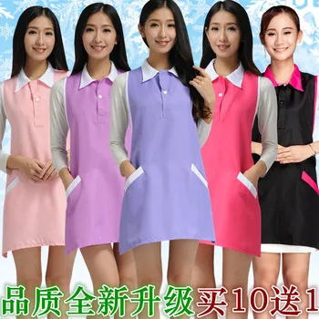 Beauty salon beautician work clothes apron nail waitress sleeveless skirt female supermarket apron nurse uniform
Beauty salon beautician work clothes apron nail waitress sleeveless skirt female supermarket apron nurse uniform