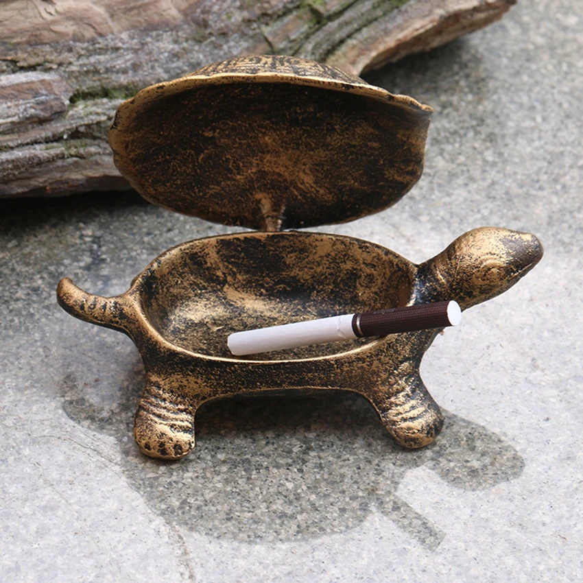 Iron Turtle Ashtray With Lid Portable Cigarette Ashtray For Indoor & Outdoor Smokings Ashtray Holder Home Office Decoration
Iron Turtle Ashtray With Lid Portable Cigarette Ashtray For Indoor & Outdoor Smokings Ashtray Holder Home Office Decoration