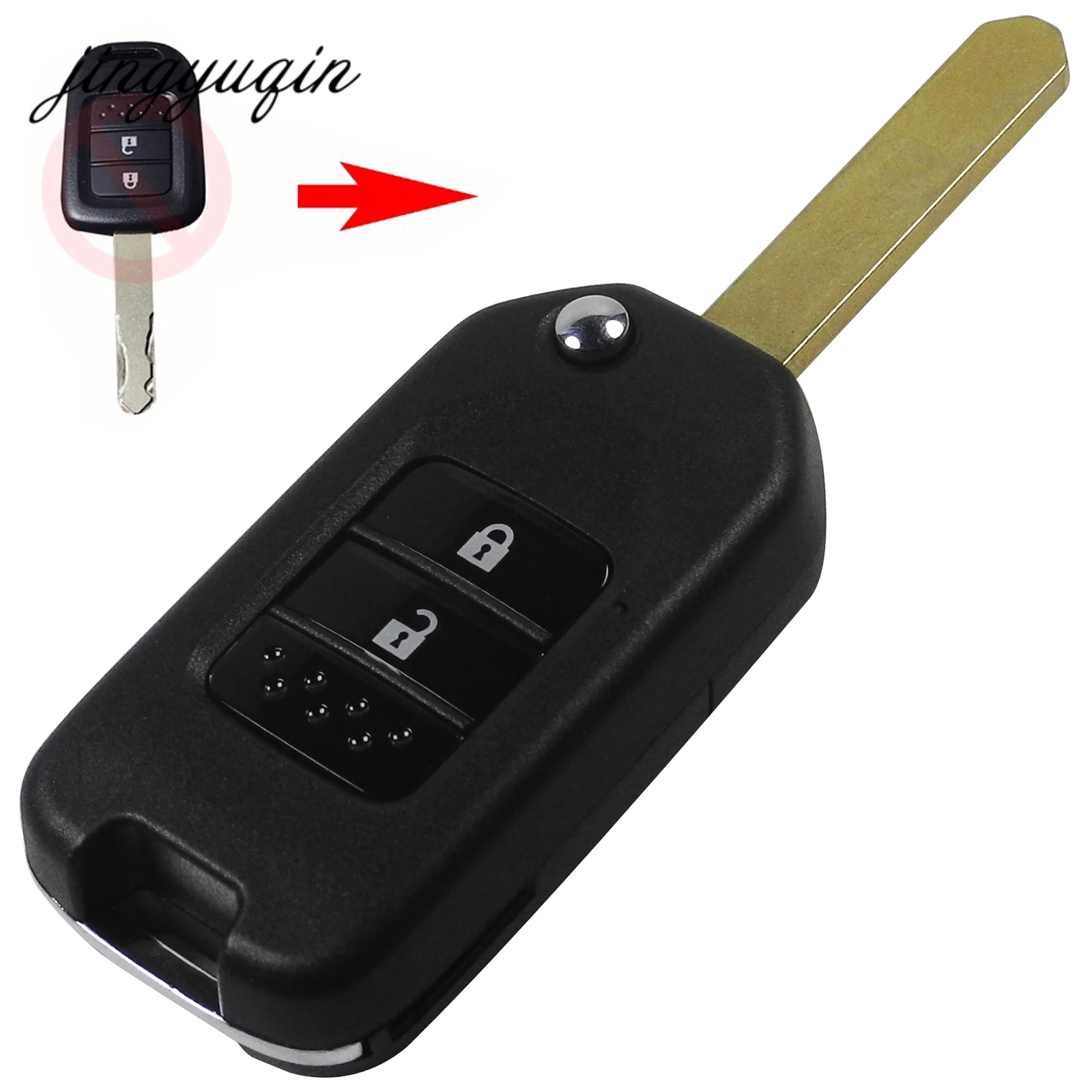 jingyuqin Modified Flip Remote Key Shell For Honda FIT XRV VEZEL CITY JAZZ CIVIC HRV 2/3 Buttons Folding Key Case Fob
jingyuqin Modified Flip Remote Key Shell For Honda FIT XRV VEZEL CITY JAZZ CIVIC HRV 2/3 Buttons Folding Key Case Fob