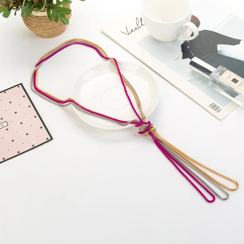 2019 ladies necklace fashion necklace retro multi-layer snake chain long necklace and pendant jewelry
2019 ladies necklace fashion necklace retro multi-layer snake chain long necklace and pendant jewelry