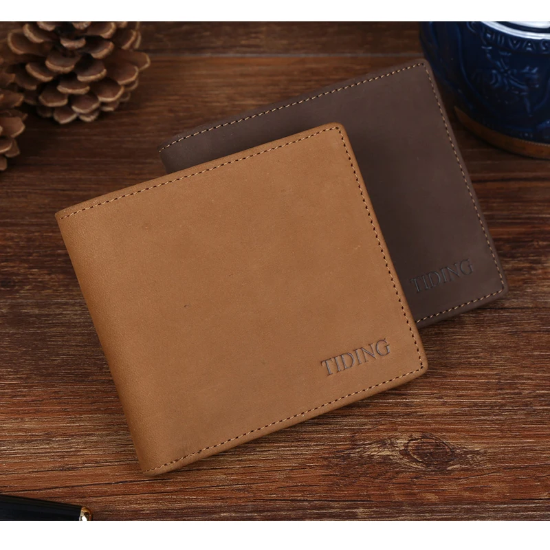 TIDING Nubuck leather soft wallet horizontal version wallet for men front pocket wallet credit card holder 4087
TIDING Nubuck leather soft wallet horizontal version wallet for men front pocket wallet credit card holder 4087