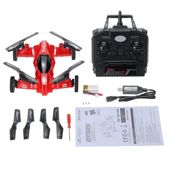 RC Helicopter FUQI Fly Car Vehicle and Aircraft in One with Gyro Remote-controlled Rechargeable Car with HD Camera (125c)
RC Helicopter FUQI Fly Car Vehicle and Aircraft in One with Gyro Remote-controlled Rechargeable Car with HD Camera (125c)
