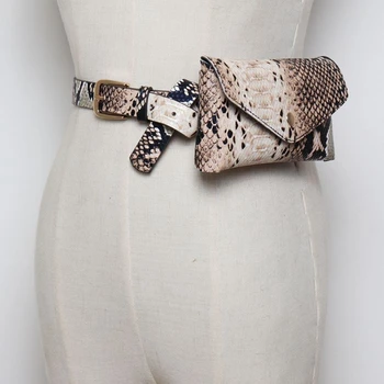 Women Fanny Pack Vintage Serpentine Waist Pack High Quality PU Leather Phone Pouch Fashion Snake Skin Waist Bag Messenger Bags
Women Fanny Pack Vintage Serpentine Waist Pack High Quality PU Leather Phone Pouch Fashion Snake Skin Waist Bag Messenger Bags