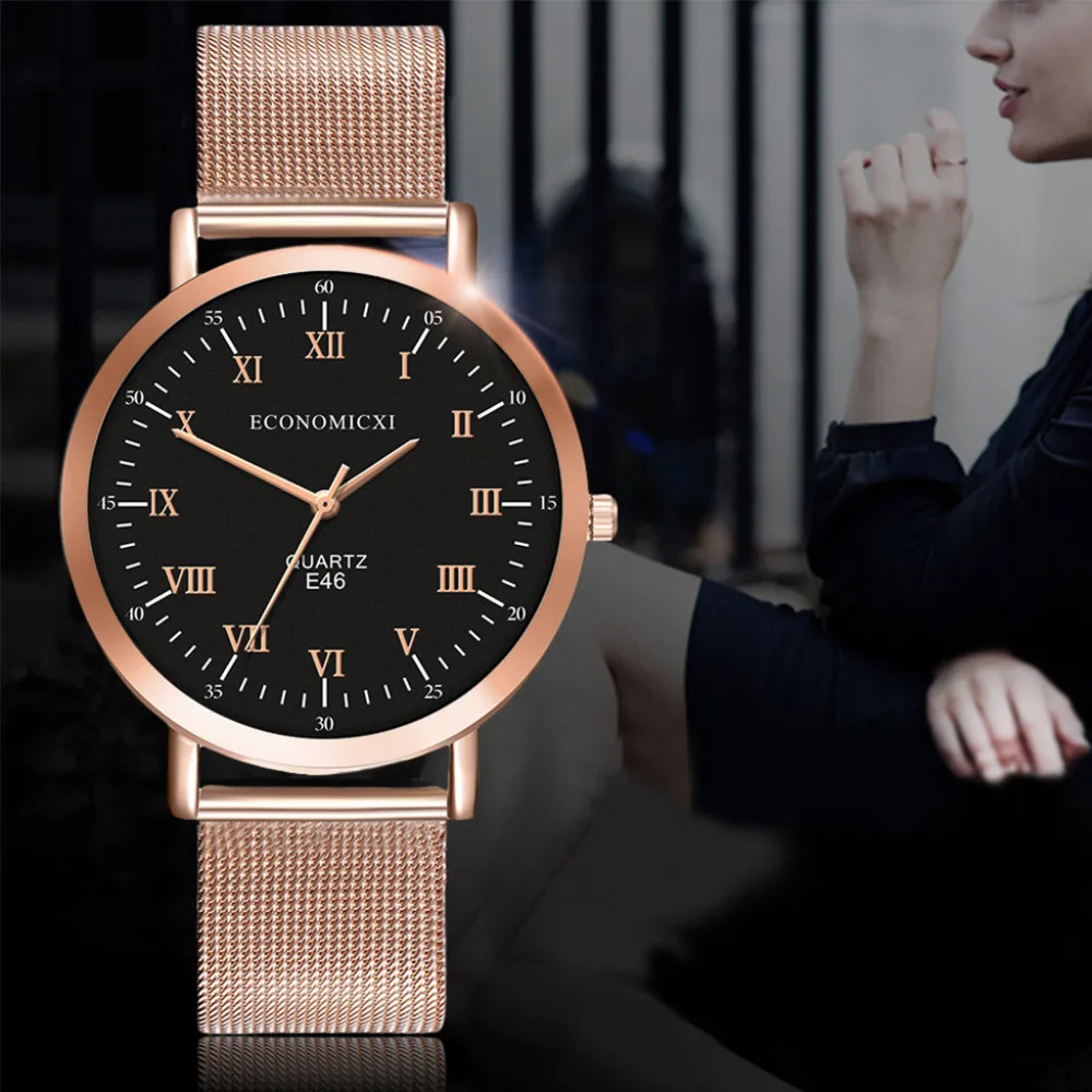 Fashion High Quality Women's Watch Exquisite Stainless Steel Mesh Belt Ladies Quartz Wristwatch Ultra-Thin Dial Watches Clock #B
Fashion High Quality Women's Watch Exquisite Stainless Steel Mesh Belt Ladies Quartz Wristwatch Ultra-Thin Dial Watches Clock #B
