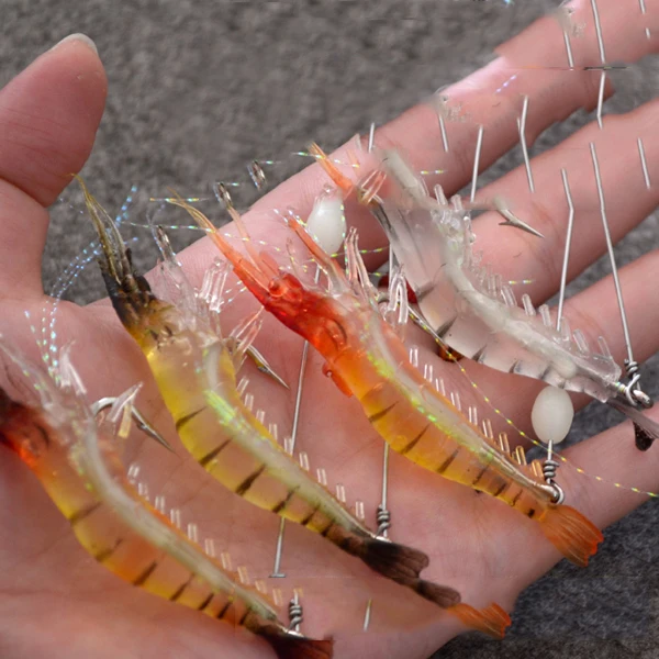 5pcs/lot Silicone Soft Bait 8cm 7g 4cm 3g Luminous Shrimp Fishing Lure Artificial Baits Carp Fishing Tackle
5pcs/lot Silicone Soft Bait 8cm 7g 4cm 3g Luminous Shrimp Fishing Lure Artificial Baits Carp Fishing Tackle