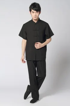 Vintage Black Chinese Men's Cotton Linen Kung Fu Suit Short Sleeve Wu Shu Sets Shirt&Pant Uniform S M L XL XXL XXXL MS003
Vintage Black Chinese Men's Cotton Linen Kung Fu Suit Short Sleeve Wu Shu Sets Shirt&Pant Uniform S M L XL XXL XXXL MS003