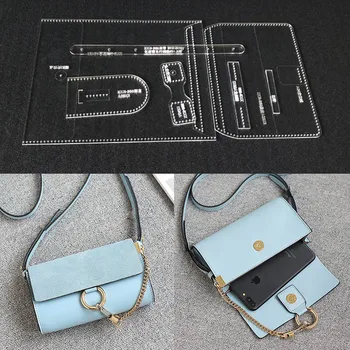 laser cut Acrylic Template Pattern For DIY Handmade Single Shoulder Bag Leather Craft Sewing Pattern Sewing stencils 18x11x5cm
laser cut Acrylic Template Pattern For DIY Handmade Single Shoulder Bag Leather Craft Sewing Pattern Sewing stencils 18x11x5cm