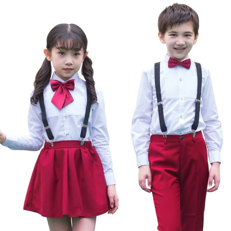 2019 summer children school uniform set for boys costumes dance performance clothing boys and girls bib pants school uniform
2019 summer children school uniform set for boys costumes dance performance clothing boys and girls bib pants school uniform