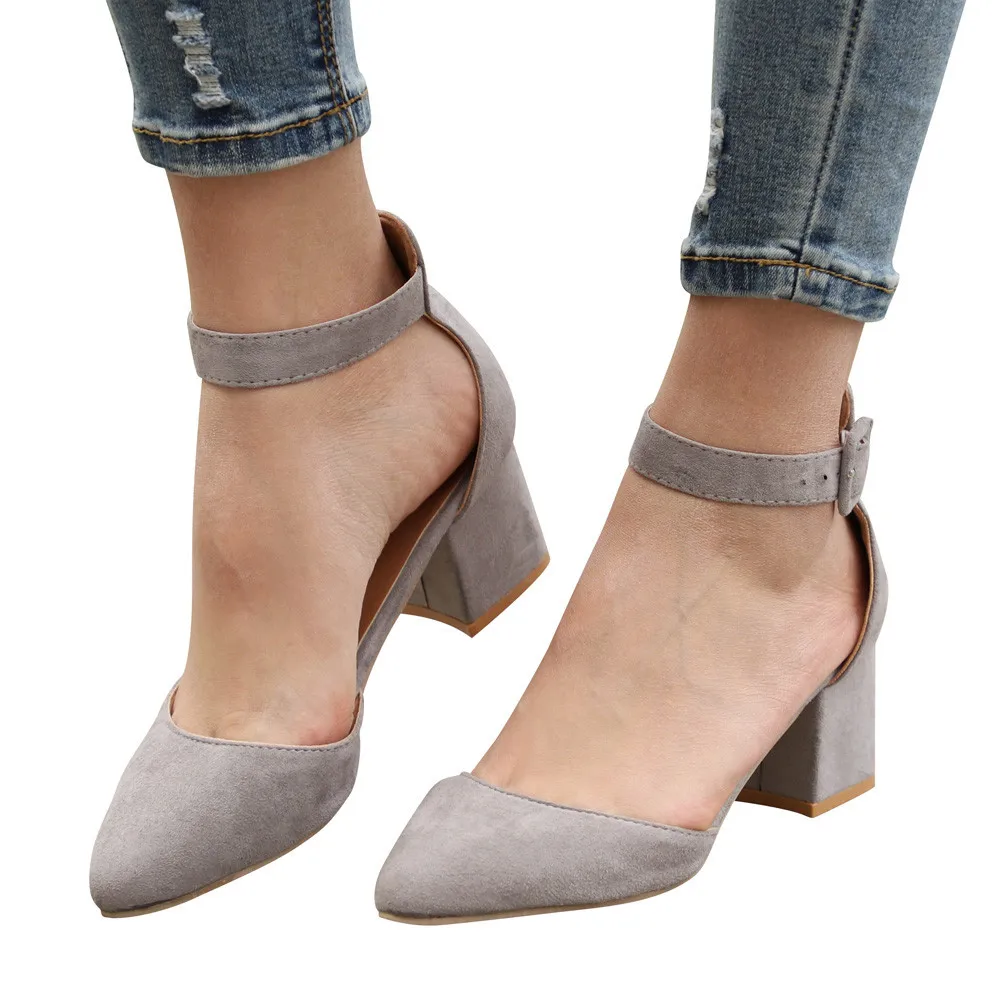 YOUYEDIAN Women Suede Ankle Pointed Toe Rough With High Heeled Shoes Party Single Shoes pumps ladiws shoes crystal #Y35
YOUYEDIAN Women Suede Ankle Pointed Toe Rough With High Heeled Shoes Party Single Shoes pumps ladiws shoes crystal #Y35