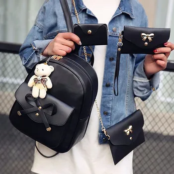 #H30 Women Four Sets Cute School Backpack For Girls Double Shoulder Bag Women Travel Backpack Four Pieces Suits Bagpack Women
#H30 Women Four Sets Cute School Backpack For Girls Double Shoulder Bag Women Travel Backpack Four Pieces Suits Bagpack Women
