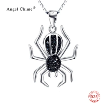 Fashion Black&White Crystal Lucky Spider Pendant Necklace 925 Sterling Silver Long Chain Statement Necklaces Jewelry For Women
Fashion Black&White Crystal Lucky Spider Pendant Necklace 925 Sterling Silver Long Chain Statement Necklaces Jewelry For Women