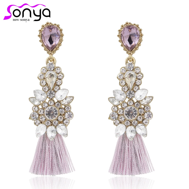 Bohemian Rhinestone Luxury Drop Earrings for Women Thread Statement Dangle Earrings Christmas Gifts 4A3014
Bohemian Rhinestone Luxury Drop Earrings for Women Thread Statement Dangle Earrings Christmas Gifts 4A3014