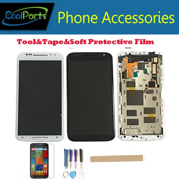 1PC/Lot For Motorola X2 XT1092 XT1095 XT1097 Moto X2 LCD Display+Touch Screen Digitizer With Frame Black White Color With Kits
1PC/Lot For Motorola X2 XT1092 XT1095 XT1097 Moto X2 LCD Display+Touch Screen Digitizer With Frame Black White Color With Kits