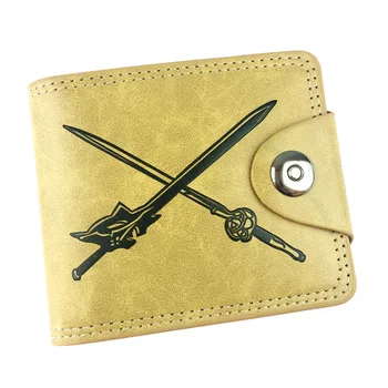 Anime Sword Art Online Khaki Leather Wallet Card Holder Purse with Interior Zipper Pocket Money Bag for Men Women's Gift
Anime Sword Art Online Khaki Leather Wallet Card Holder Purse with Interior Zipper Pocket Money Bag for Men Women's Gift