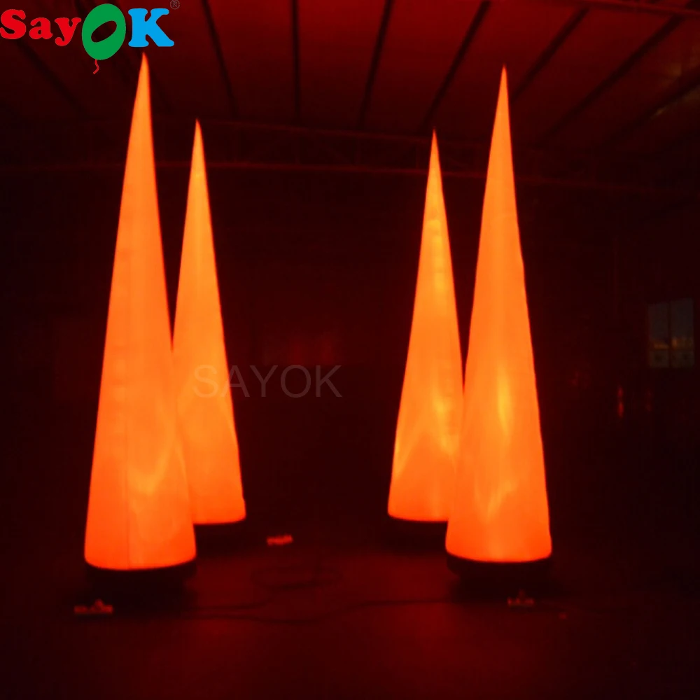 Sayok 2m/2.5m/3m Portable Inflatable Column Lighting Cone White Fabric with 16 Color LED Lights for Party Events Advertising
Sayok 2m/2.5m/3m Portable Inflatable Column Lighting Cone White Fabric with 16 Color LED Lights for Party Events Advertising
