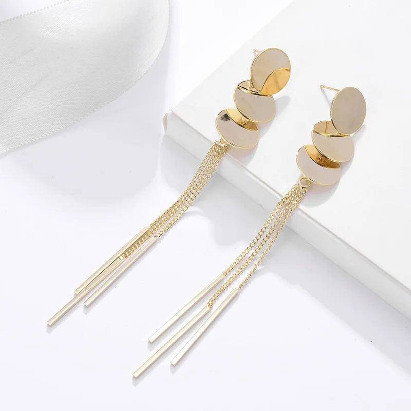Hongye Gold Color Long Tassel Earrings For Women Fashion Party Jewelry Trendy Drop Earrings Birnco 2019 Dangle Earring N50
Hongye Gold Color Long Tassel Earrings For Women Fashion Party Jewelry Trendy Drop Earrings Birnco 2019 Dangle Earring N50