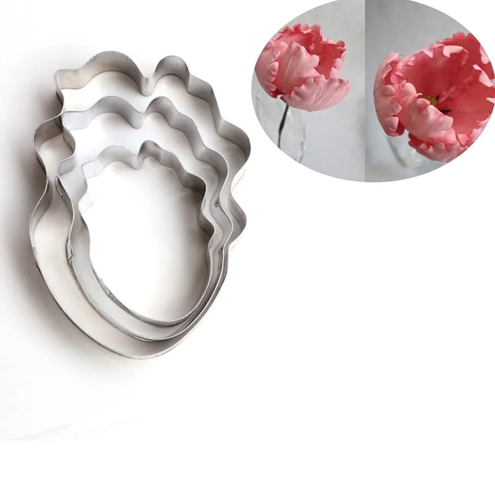 New 3Pcs/Lot Parrot Tulip Petal Flower Cookie Cutter Cake Decorating Tools Fondant Sugarcraft Candy Cupcake Biscuit Molds
New 3Pcs/Lot Parrot Tulip Petal Flower Cookie Cutter Cake Decorating Tools Fondant Sugarcraft Candy Cupcake Biscuit Molds