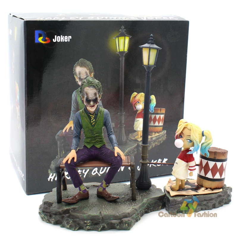 Suicide Squad The Joker and Harley Quinn Street light Scenes statue PVC Action Figure Collectible Model Toy Set
Suicide Squad The Joker and Harley Quinn Street light Scenes statue PVC Action Figure Collectible Model Toy Set