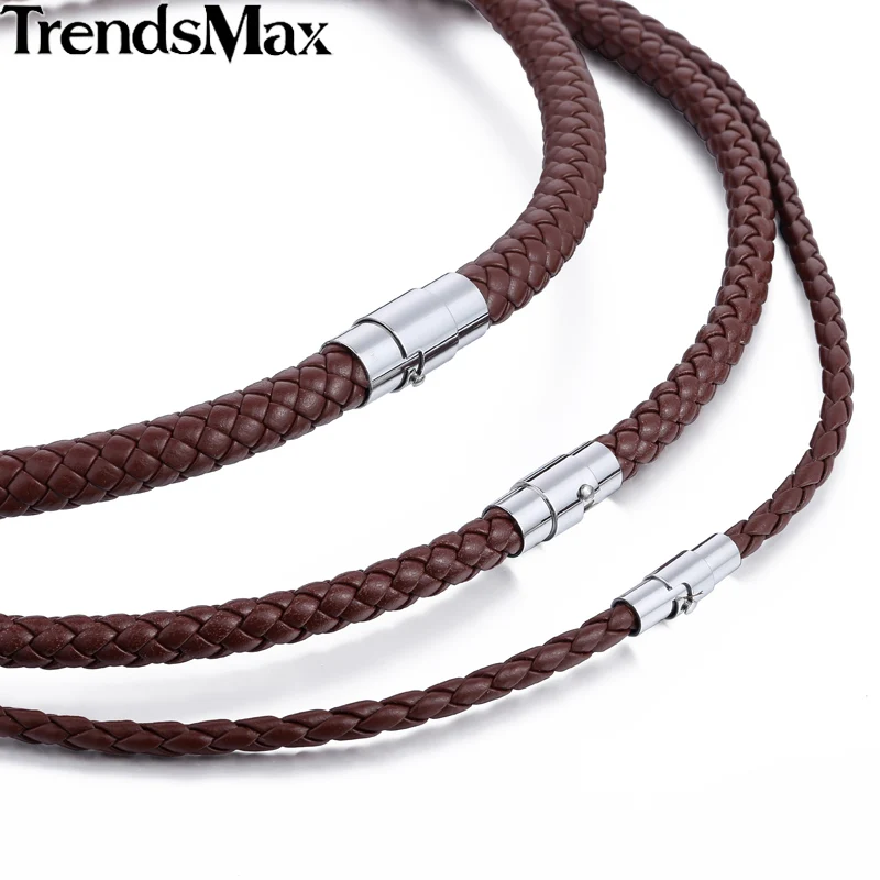 Classic Men's Leather Necklace Choker Black Brown Braided Rope Necklace for Men Gifts Wholesale Dropshipping Male Jewelry UNM27
Classic Men's Leather Necklace Choker Black Brown Braided Rope Necklace for Men Gifts Wholesale Dropshipping Male Jewelry UNM27