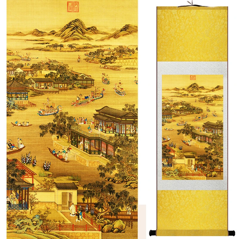 landscape painting Home Office Decoration Chinese scroll painting mountain and River painting China palace garden19041906
landscape painting Home Office Decoration Chinese scroll painting mountain and River painting China palace garden19041906