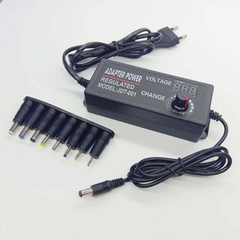 EU US plug Adjustable AC to DC 4V-24V 1.5A Universal adapter with display screen voltage Regulated power supply adatpor
EU US plug Adjustable AC to DC 4V-24V 1.5A Universal adapter with display screen voltage Regulated power supply adatpor