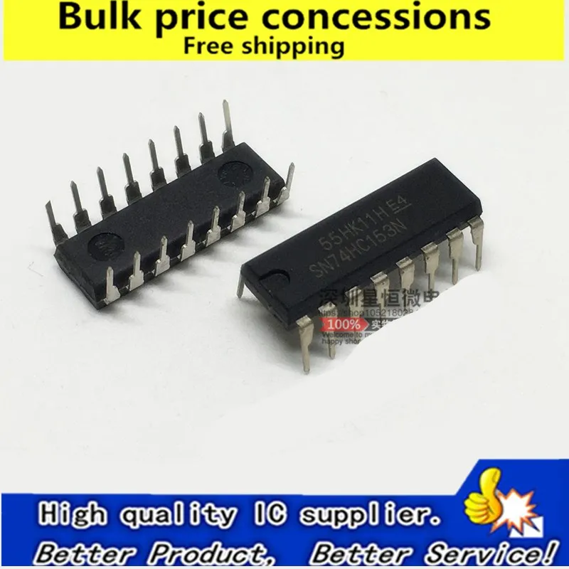 Freeshipping 10pcs/50pcs/100pcs SN74HC153N HD74HC153P 74HC153 DIP-16 logic chip | Электроника
