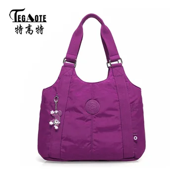TEGAOTE Women Handbag Large Shoulder Bag Nylon Casual Tote Famous Brand Purple Handbags Mummy Diaper Bags Waterproof Bolsas
TEGAOTE Women Handbag Large Shoulder Bag Nylon Casual Tote Famous Brand Purple Handbags Mummy Diaper Bags Waterproof Bolsas
