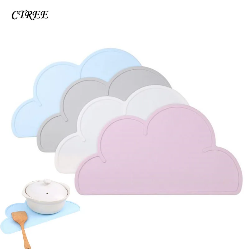 CTREE 1Pcs Children's Tableware Mat Silicone Baby Cloud Shaped Plate Pads Table Napkins Coaster Leakproof Kitchen Gadgets C673
CTREE 1Pcs Children's Tableware Mat Silicone Baby Cloud Shaped Plate Pads Table Napkins Coaster Leakproof Kitchen Gadgets C673