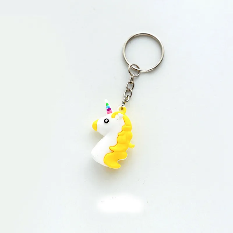 Unicorn Keychain Animal PVC Keychains Key Ring Gifts 13