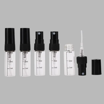 100 Pieces/Lot 3 ML Mini Cute Glass Perfume Bottle With Spray Empty Parfum Case With black plastic spray For Travel
100 Pieces/Lot 3 ML Mini Cute Glass Perfume Bottle With Spray Empty Parfum Case With black plastic spray For Travel
