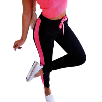 Summer Women Sexy Elasticed Waist Color Patchwork Slim Fit Pants Female European Style Fashion Sportswear Trousers SJ3287U
Summer Women Sexy Elasticed Waist Color Patchwork Slim Fit Pants Female European Style Fashion Sportswear Trousers SJ3287U