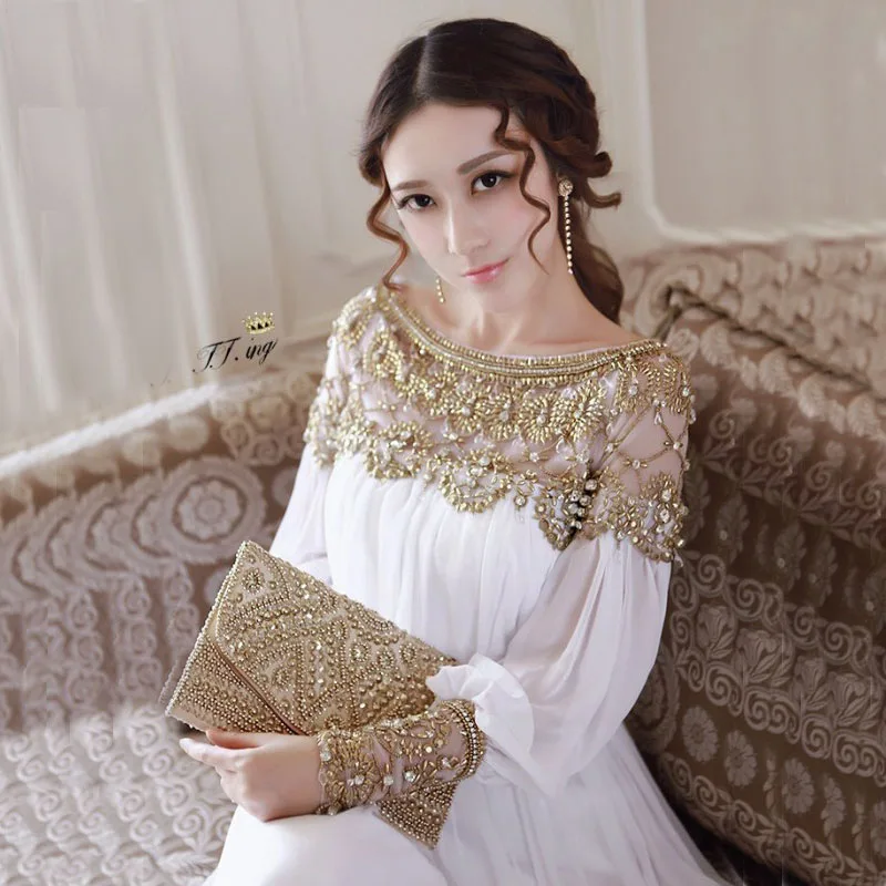 Newest Fashion 2019 Summer Baroque Designer Runway Dress Women's Long Sleeve Metal Beaded Rivet Pleated Dress elastic waist
Newest Fashion 2019 Summer Baroque Designer Runway Dress Women's Long Sleeve Metal Beaded Rivet Pleated Dress elastic waist
