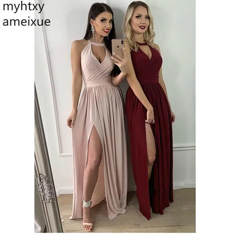 New Cheap Sexy Robe Evening Dresses 2019 Dity Pink V- Neck Floor Length Chiffon Prom Party Side Split Sleeveless Custom Made
New Cheap Sexy Robe Evening Dresses 2019 Dity Pink V- Neck Floor Length Chiffon Prom Party Side Split Sleeveless Custom Made