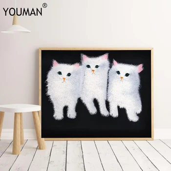 Wallpapers Posters Home Decor Art Cartoon Poster Cute White Cats Cuadros Decoracion Morden Hand embroidery Decorative paintings
Wallpapers Posters Home Decor Art Cartoon Poster Cute White Cats Cuadros Decoracion Morden Hand embroidery Decorative paintings
