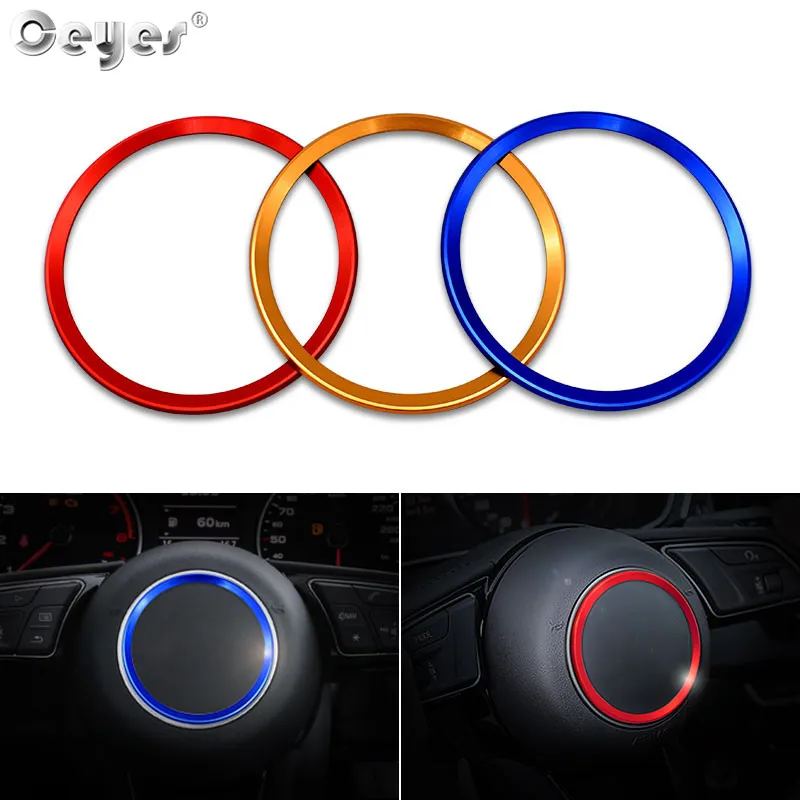 Ceyes Car Styling Steering Wheel Rings Center Decoration Accessories Covers Case For Audi A3 A4 A6 A6L Q3 Q5 B9 2017 2018 Circle
Ceyes Car Styling Steering Wheel Rings Center Decoration Accessories Covers Case For Audi A3 A4 A6 A6L Q3 Q5 B9 2017 2018 Circle
