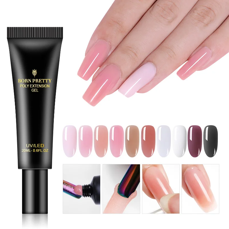 BORN PRETTY Pink Nude Poly Quick Building Nail Gel 20ml Crystal Jelly Builder Nail Finger Extension Hard UV Gel Lacquer
BORN PRETTY Pink Nude Poly Quick Building Nail Gel 20ml Crystal Jelly Builder Nail Finger Extension Hard UV Gel Lacquer