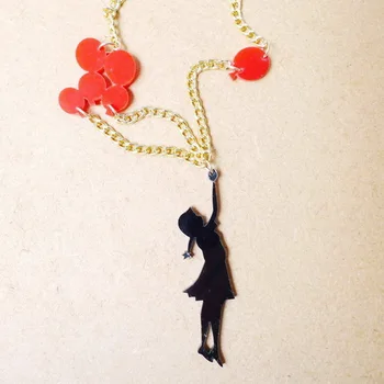 Fantastic and Charming Simple and Cute Fairy Tales Figure Girl with Red Balloon Long Pendant Necklace
Fantastic and Charming Simple and Cute Fairy Tales Figure Girl with Red Balloon Long Pendant Necklace