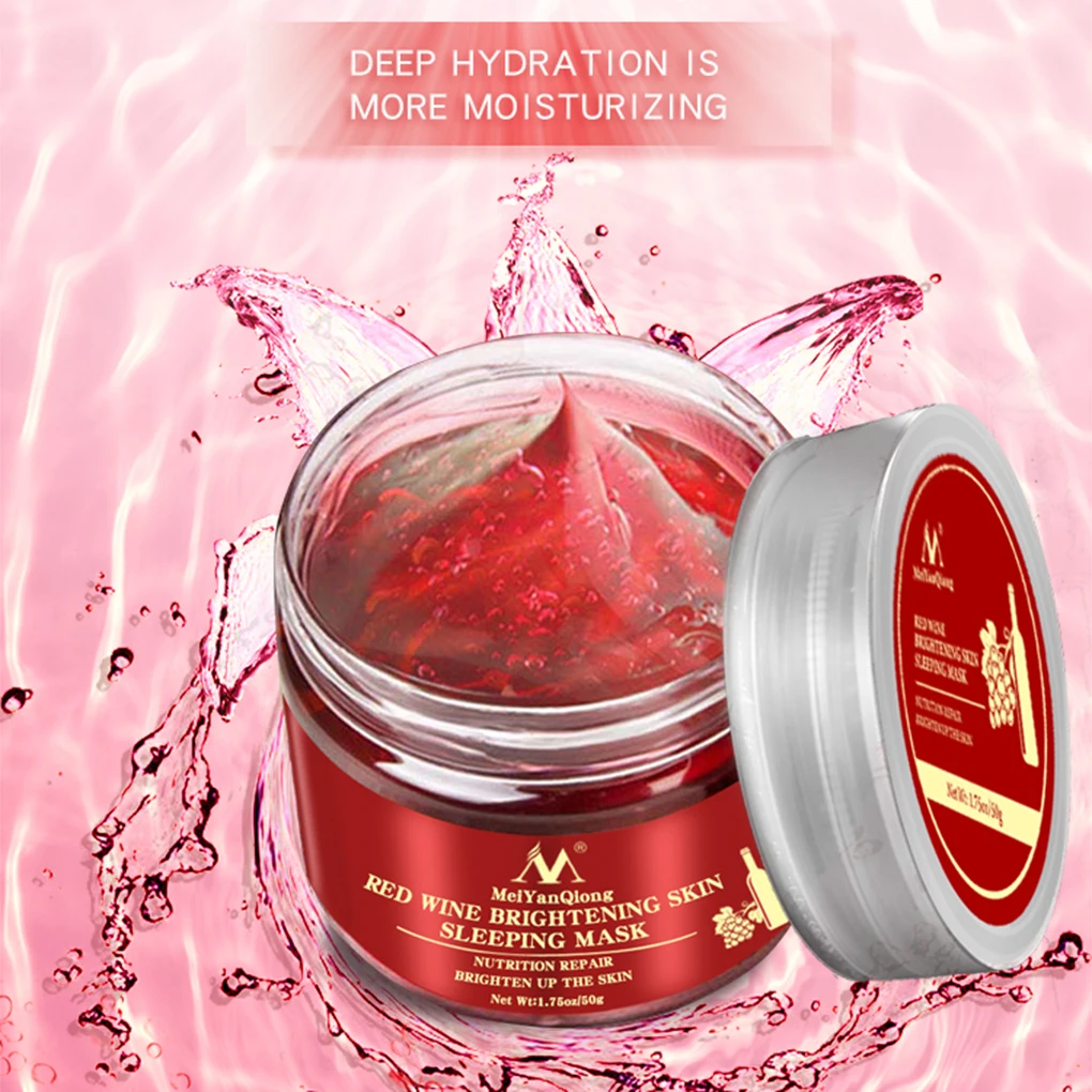 Red Wine Essence Sleeping Mask No Wash Moisturizing Night Cream Anti Aging Anti Wrinkle Nutrition Facial Cream Brighten Face
Red Wine Essence Sleeping Mask No Wash Moisturizing Night Cream Anti Aging Anti Wrinkle Nutrition Facial Cream Brighten Face
