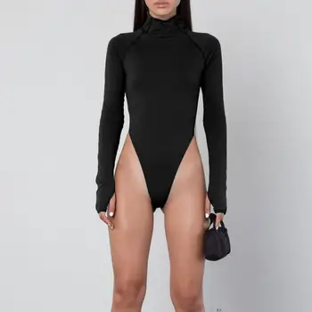 NORMOV Solid Women Bodysuits Sexy Club Turtleneck Finger Long Sleeve Polyester Jumpsuits Skinny Party Femme Bodysuits
NORMOV Solid Women Bodysuits Sexy Club Turtleneck Finger Long Sleeve Polyester Jumpsuits Skinny Party Femme Bodysuits