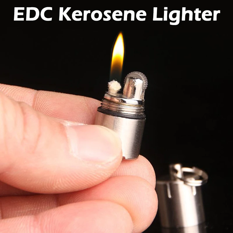 EDC Outdoor Compact Kerosene Lighter Super Mini Key Chain Capsule Gasoline Lighter Inflated Keychain Petrol Lighter Dropshipping
EDC Outdoor Compact Kerosene Lighter Super Mini Key Chain Capsule Gasoline Lighter Inflated Keychain Petrol Lighter Dropshipping