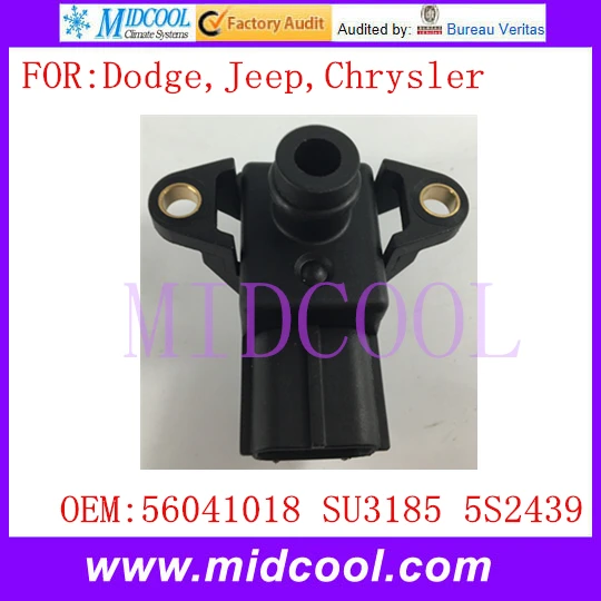 New Air Pressure Sensor MAP Sensor use OE No. 56041018 , SU3185 , 5S2439 for Dodge Jeep Chrysler
New Air Pressure Sensor MAP Sensor use OE No. 56041018 , SU3185 , 5S2439 for Dodge Jeep Chrysler