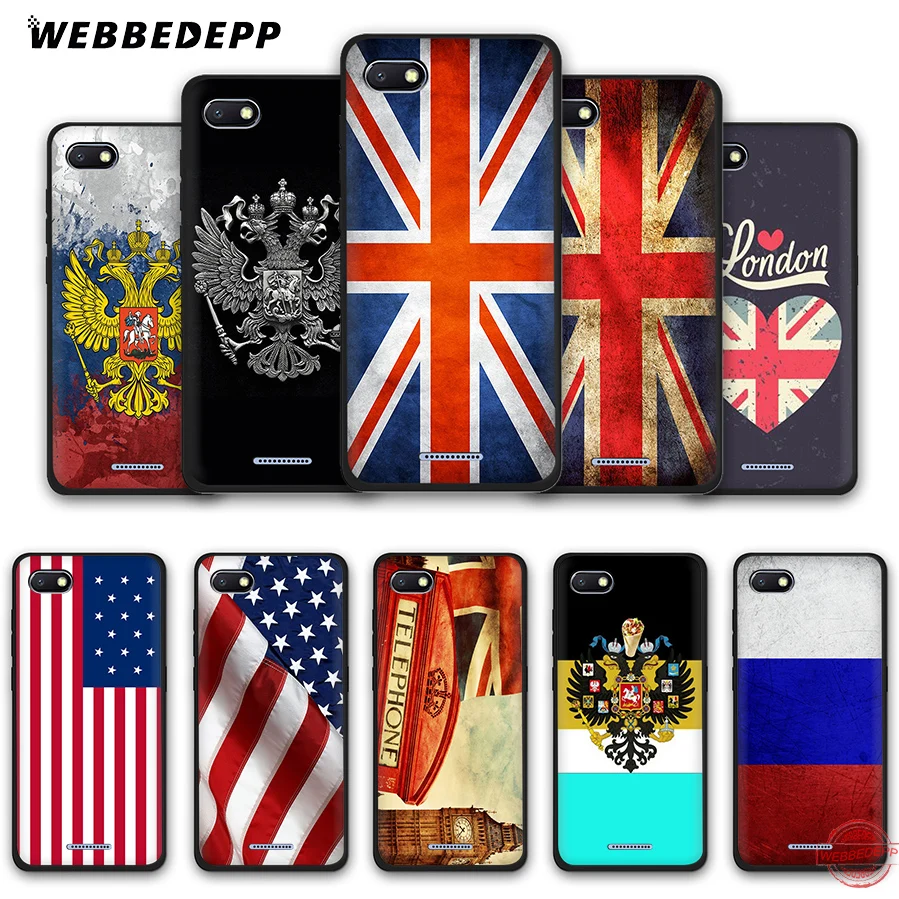 WEBBEDEPP мягкие чехлы для Redmi Note 8 7 6 5 Pro 4A 5A 6A 4X Plus S2 Go с российским американским