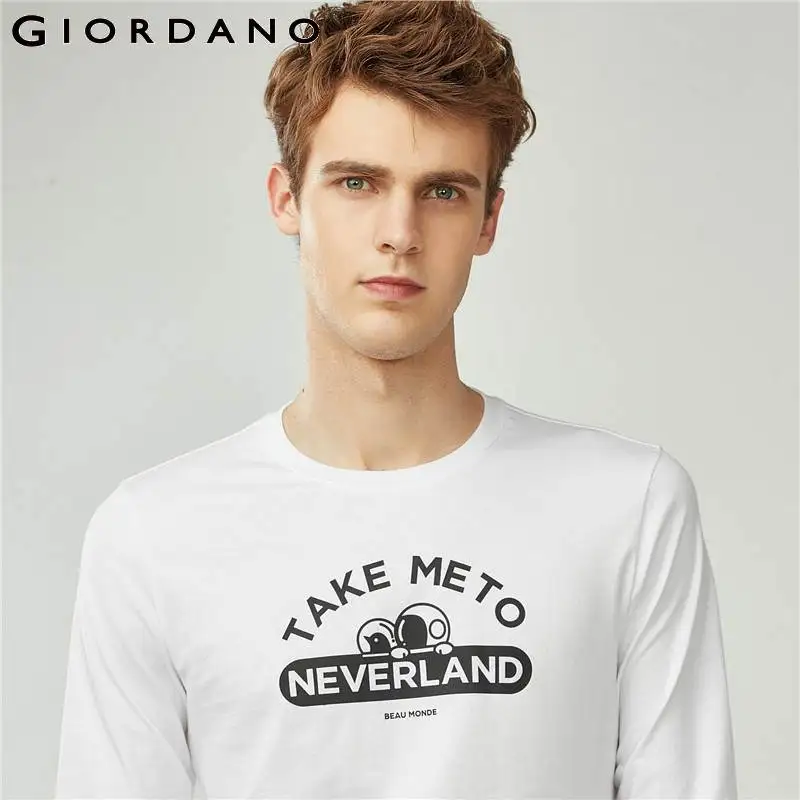 Giordano Men Tshirt Men Printed Cotton Comfortable T Shirt Male Crewneck Tshirts Long Sleeve Funny T Shirts Print Graphic Tops
Giordano Men Tshirt Men Printed Cotton Comfortable T Shirt Male Crewneck Tshirts Long Sleeve Funny T Shirts Print Graphic Tops