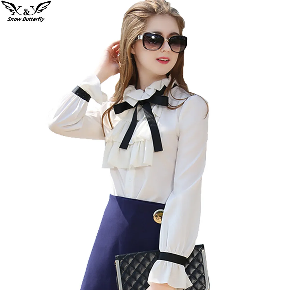 2019 High end quality Summer Tops elegant Women With Long Sleeve Vintage white Leisure students office Blouse kimono Top shirt
2019 High end quality Summer Tops elegant Women With Long Sleeve Vintage white Leisure students office Blouse kimono Top shirt
