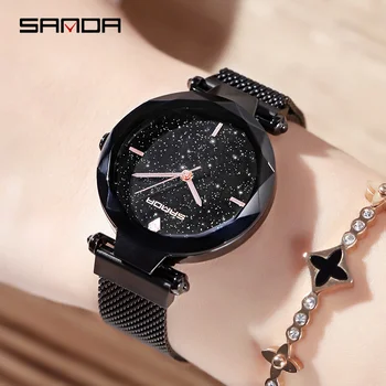 SANDA Stainless Steel Analog Quartz Watch Women Bracelet Watches Fashion Brand Luxury Ladies Watch reloj mujer 2019
SANDA Stainless Steel Analog Quartz Watch Women Bracelet Watches Fashion Brand Luxury Ladies Watch reloj mujer 2019
