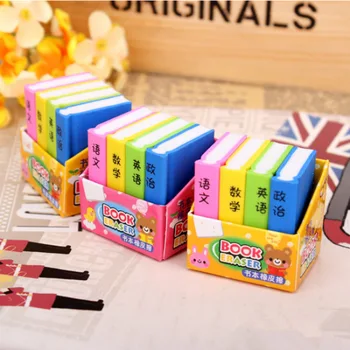 MQStyle 4 Pcs / Lot Creative Book Style Pencil Eraser Kid Stationery School Office Supply Children Education Gift H1466
MQStyle 4 Pcs / Lot Creative Book Style Pencil Eraser Kid Stationery School Office Supply Children Education Gift H1466