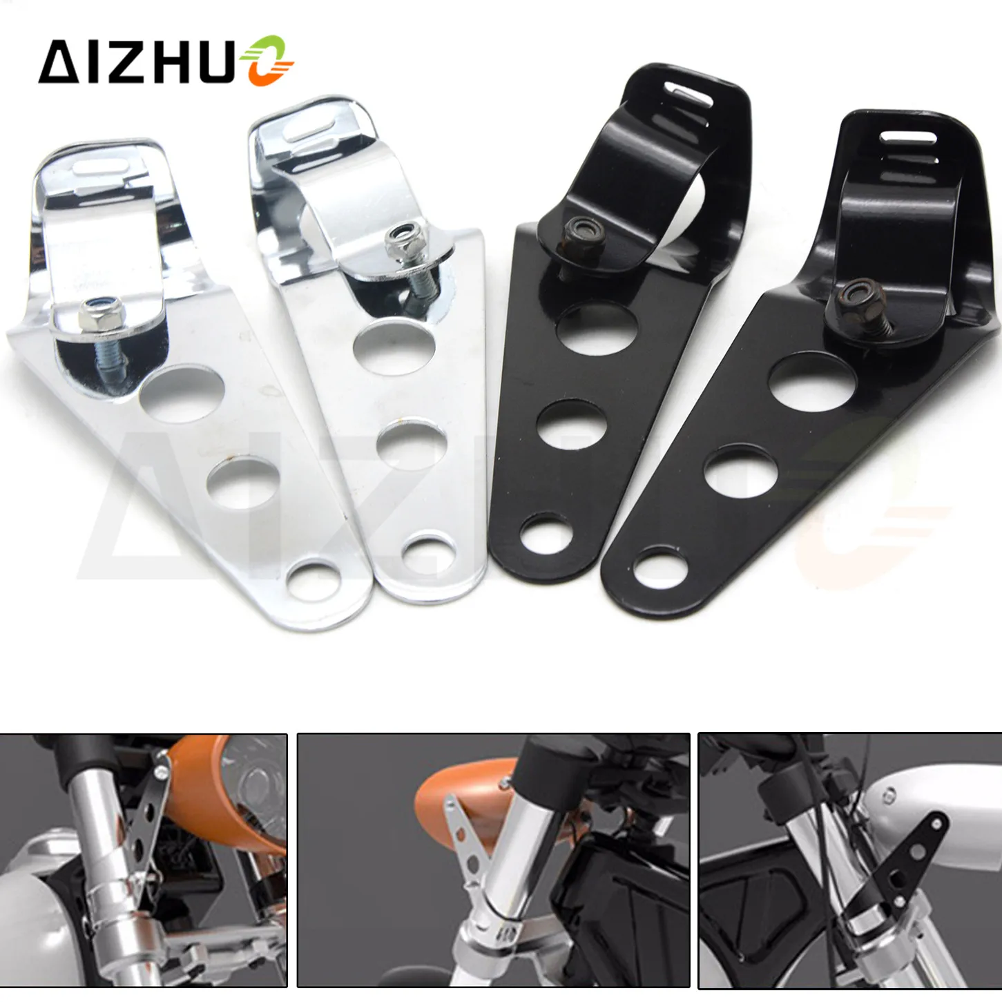 35MM-43MM Motorcycle Headlight Mount Bracket Universal For Harley Chopper Bobber Racer For Yamaha Ktm Bmw Suzuki Ducati
35MM-43MM Motorcycle Headlight Mount Bracket Universal For Harley Chopper Bobber Racer For Yamaha Ktm Bmw Suzuki Ducati
