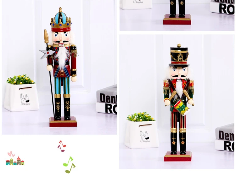 british style nutcracker puppet soldier wooden doll toy ornament
